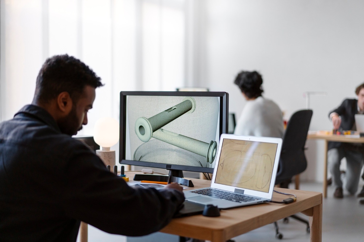 man on his laptop